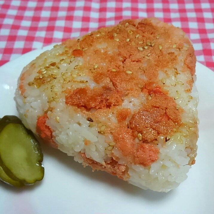 たらこと白胡麻の焼おにぎり☆